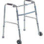 Deambulateur en aluminium a 2 roues